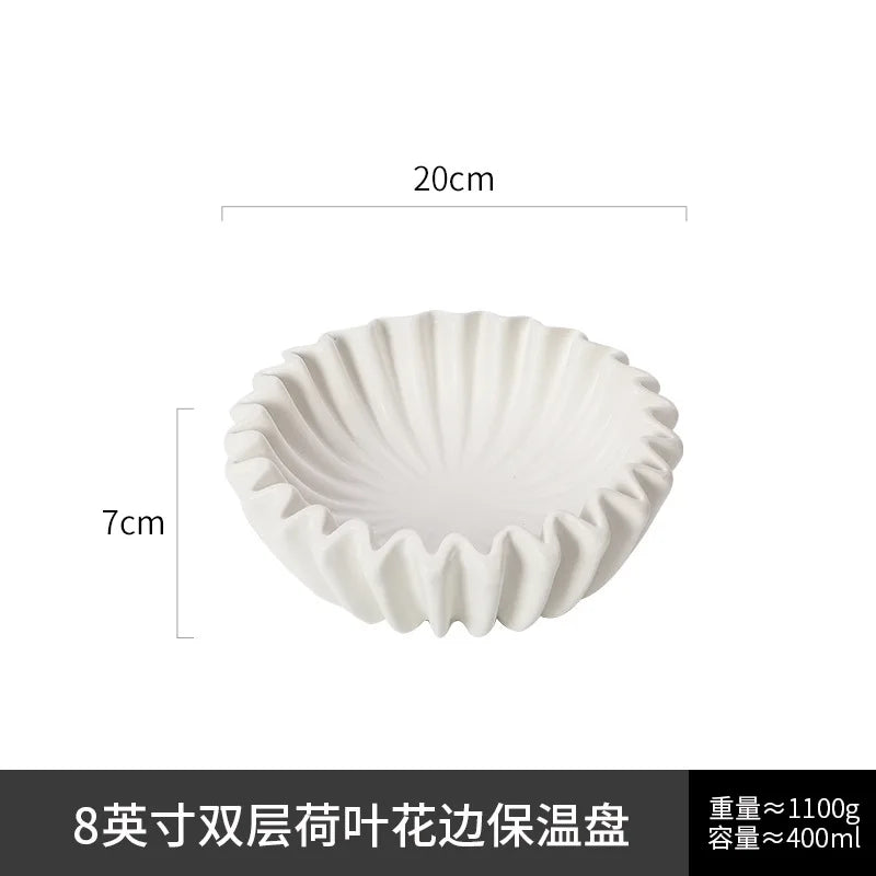 Wave Edge Ceramic Plate 