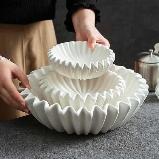 Wave Edge Ceramic Plate 