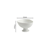 Ceramic Bowl Restaurant Irregular High Foot Bowl Dessert Bowls 