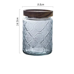 Glass Storage Tanks Sealed Cans Wooden Lids