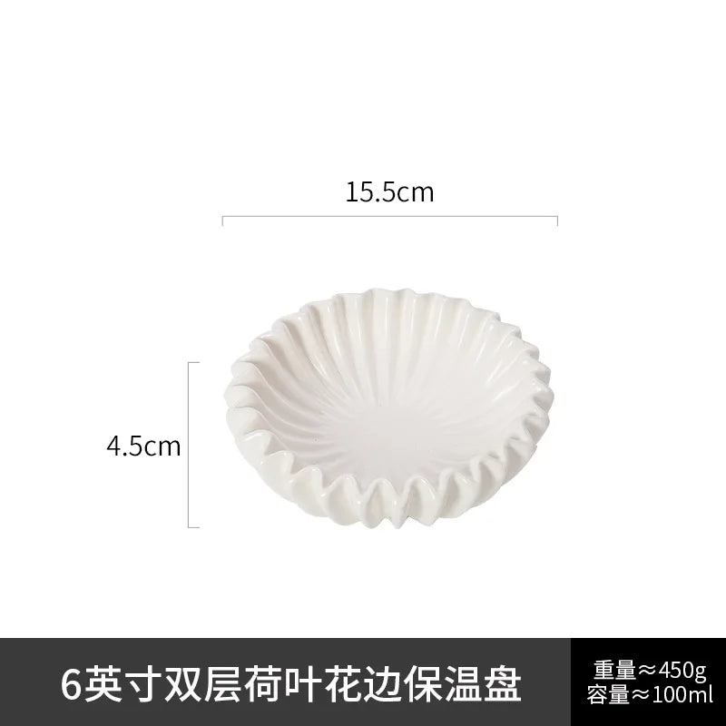 Wave Edge Ceramic Plate 