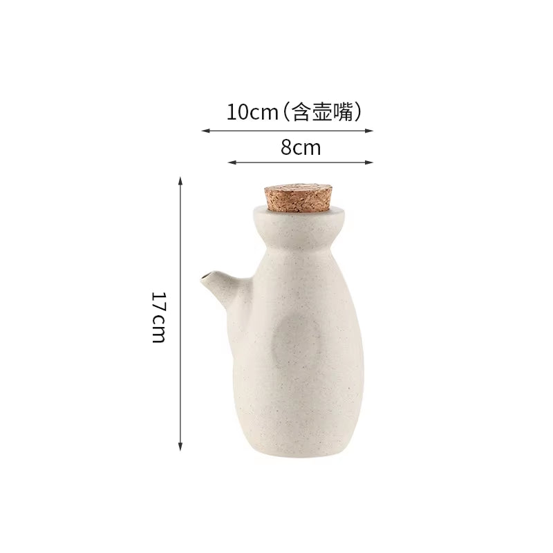 Simple Ceramic Oil Pot Kitchen Household Soy Sauce