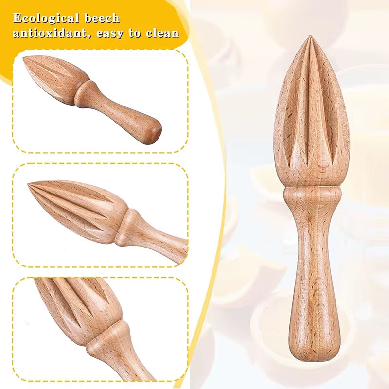 Wooden Citrus Reamer Manual Lemon Squeezer 