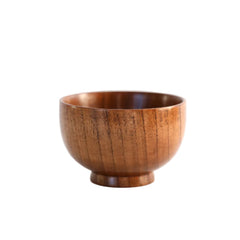 Jujube Wood Japanese Style Bowl – Brown Wooden Bowl-NIMSY